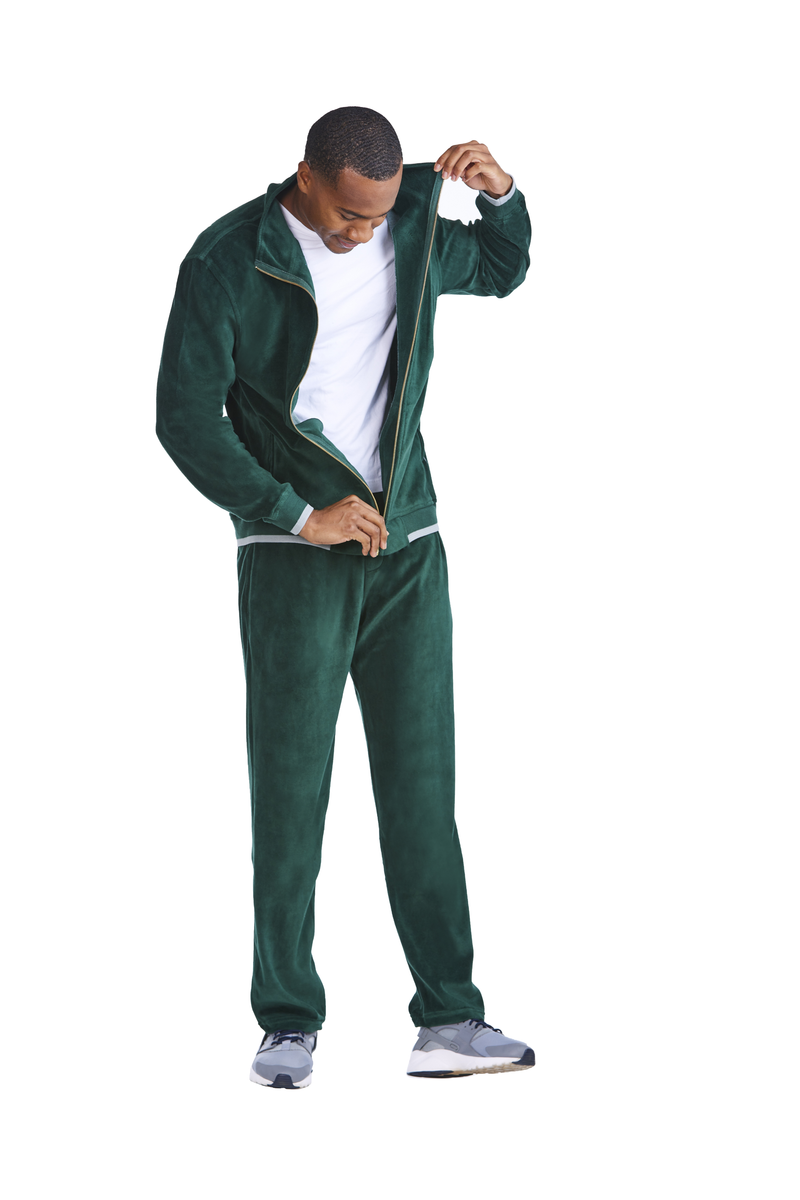 The Emperor Forest Green Velour Tracksuit Velomino