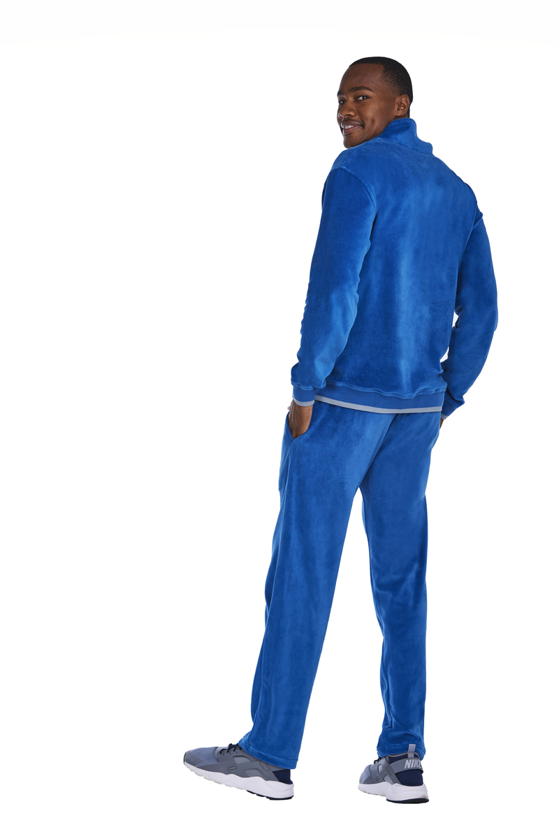 The Royal Royal Blue Velour Tracksuit Velomino
